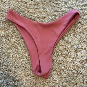 Size 4 pink ribbed ZAFUL bathing suit bottoms